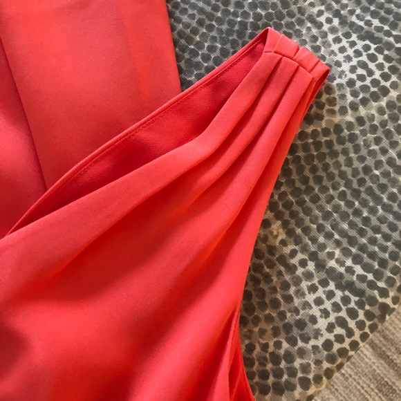 Stunning Bright Coral J. Crew Dress Size 0 - Picture 4 of 8